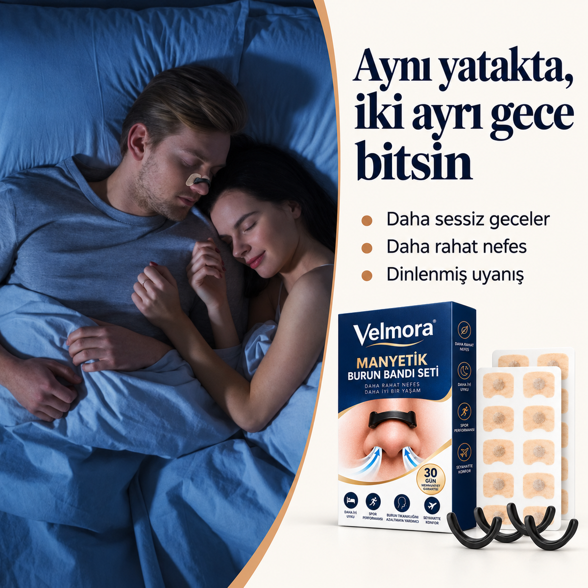 Velmora™ Manyetik Burun Bandı